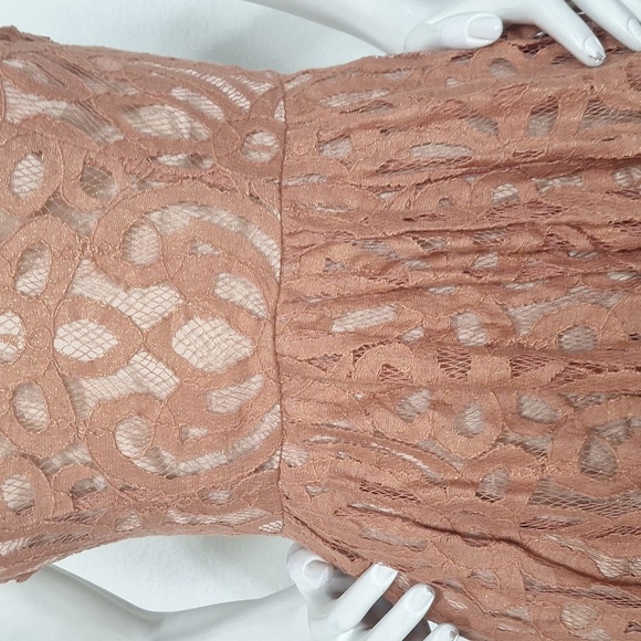 Plenty by Tracy Reese Coral Mariposa Romantic Coquette Lace Mini Dress Size 0P - Picture 5 of 15